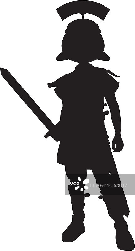 罗马士兵轮廓图片素材