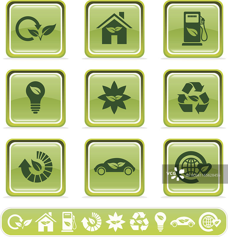 环保生活方式图标图片素材