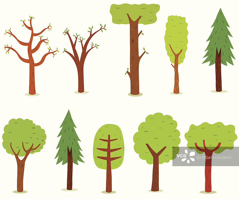 为选择而种植的树木图片素材