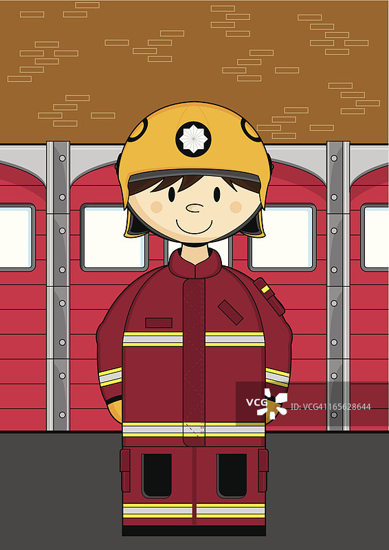 消防站的消防员图片素材