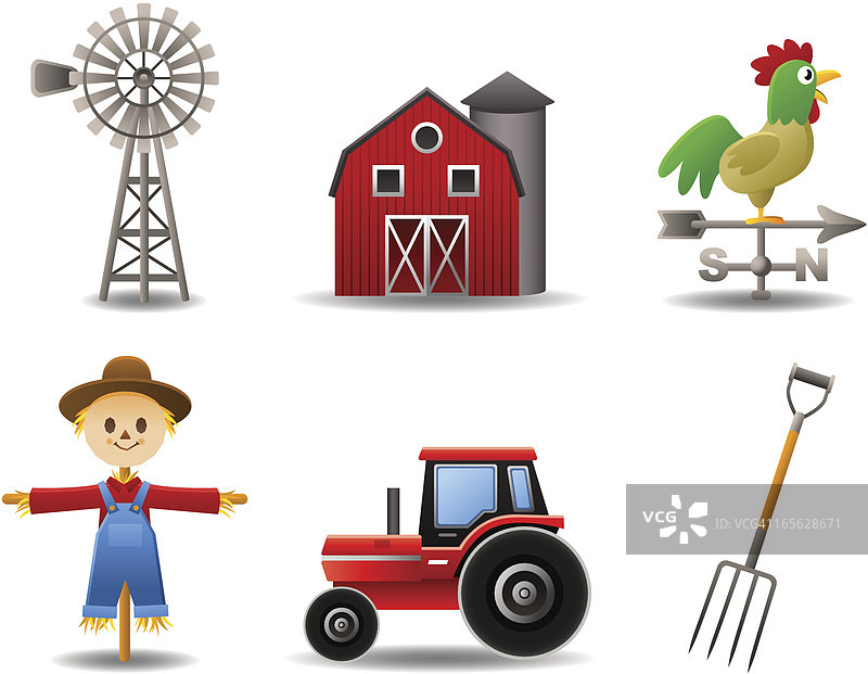 农场套装图片素材