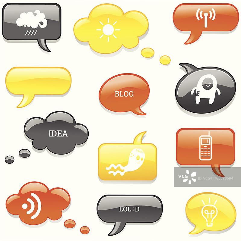 RSS聊天图标图片素材