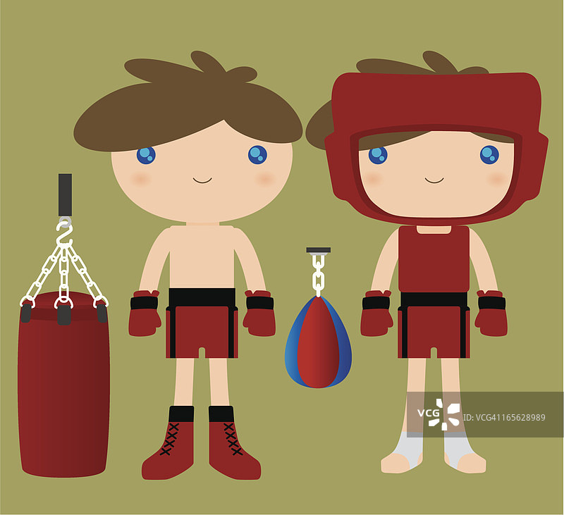 可爱的拳击手图片素材