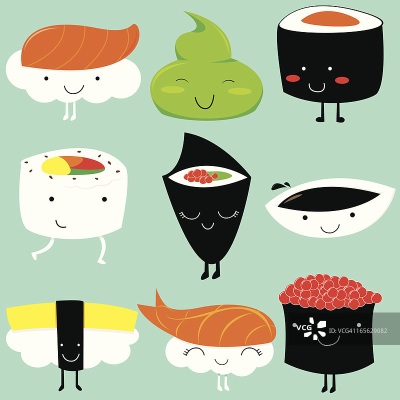 寿司菜单图片素材