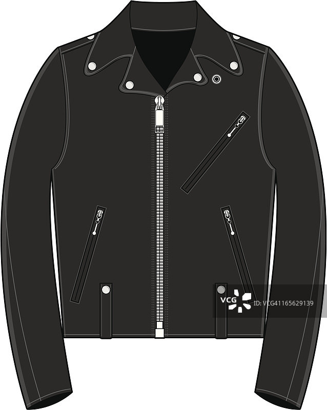 五十年代风格的机车夹克图片素材