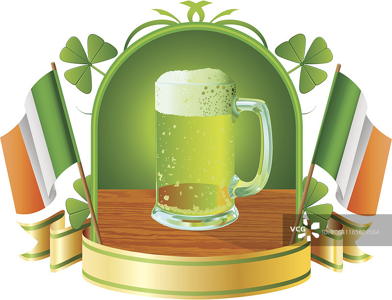 圣帕特里克节啤酒图片素材
