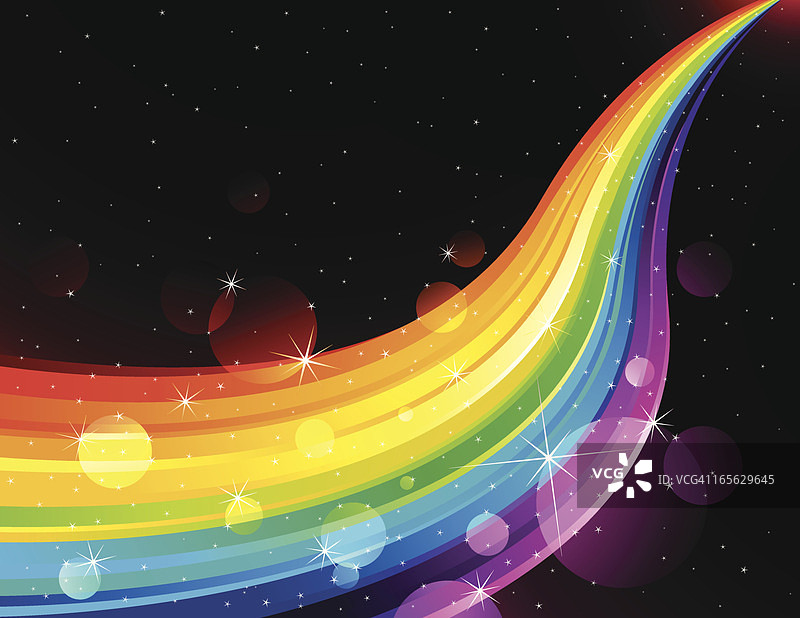 太空彩虹图片素材