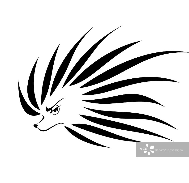 部落刺猬图片素材