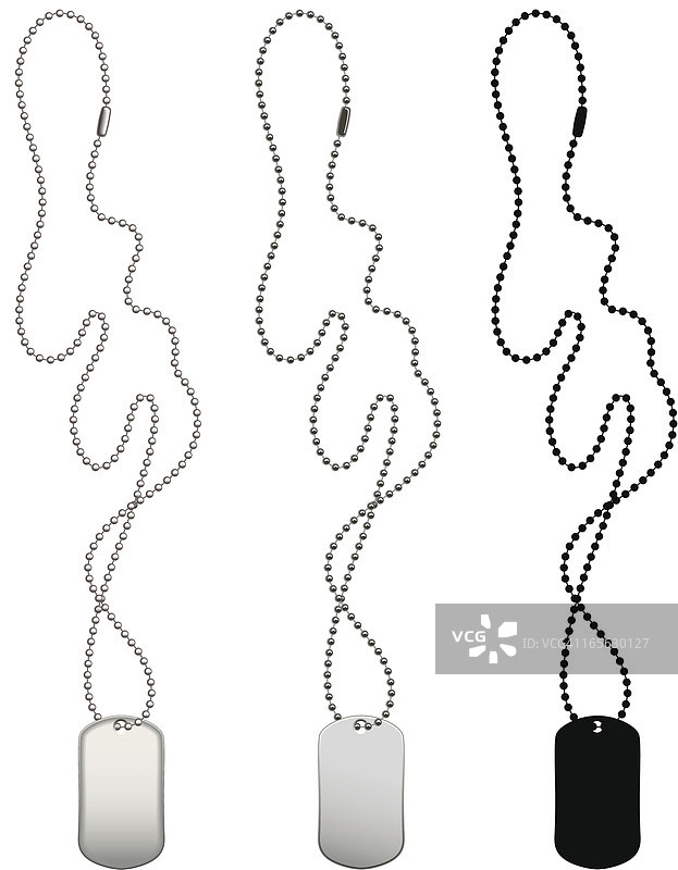 三个狗牌图片素材