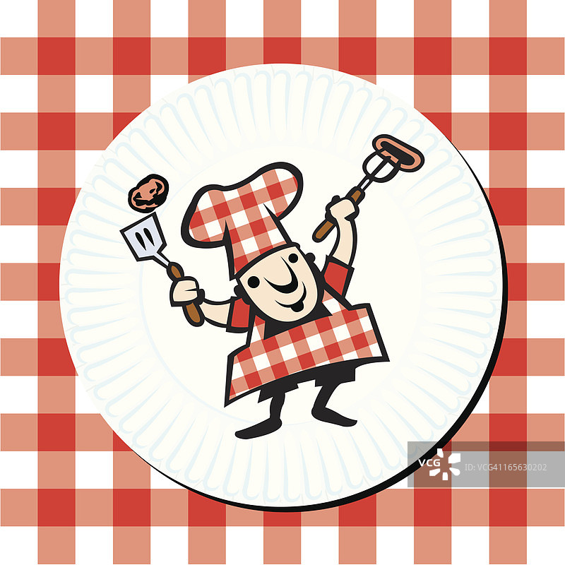 纸盘上的烧烤美食图片素材