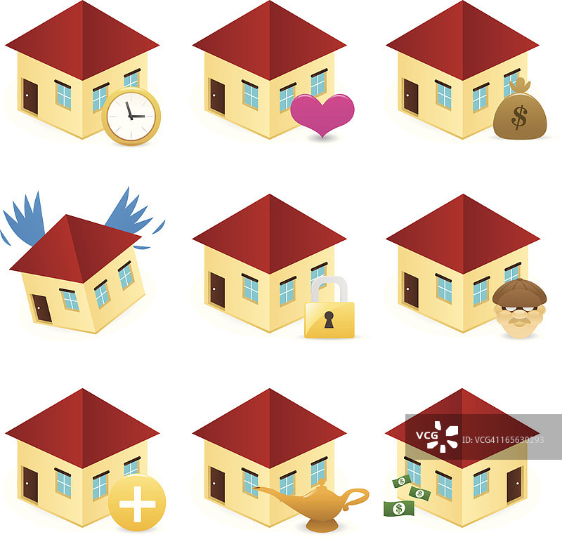 房屋贷款图标图片素材