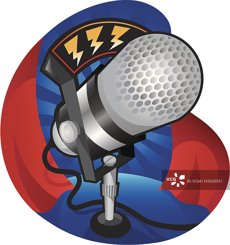 复古麦克风图片素材