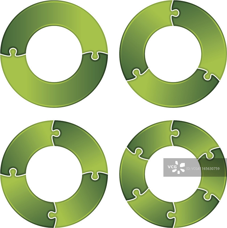 拼图圆圈图片素材