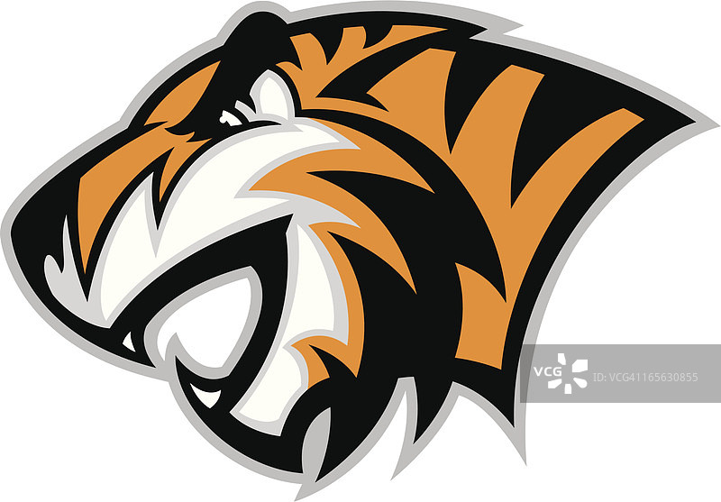 虎头侧面图片素材