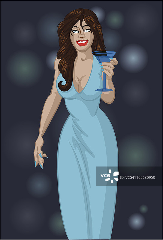 马提尼女郎图片素材