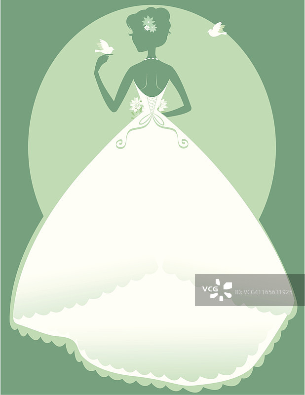新娘背影图片素材