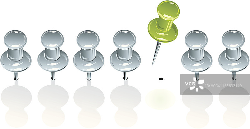 成功的商业概念——图钉图片素材