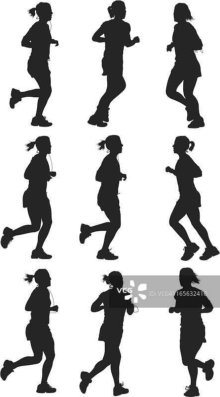 女慢跑者图片素材