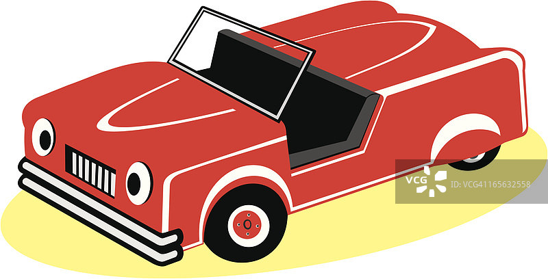 红色玩具车图片素材