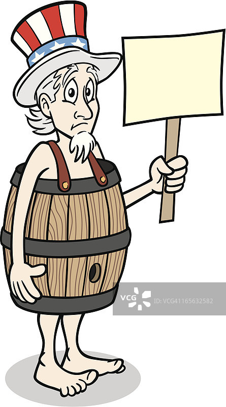 可怜的山姆大叔图片素材