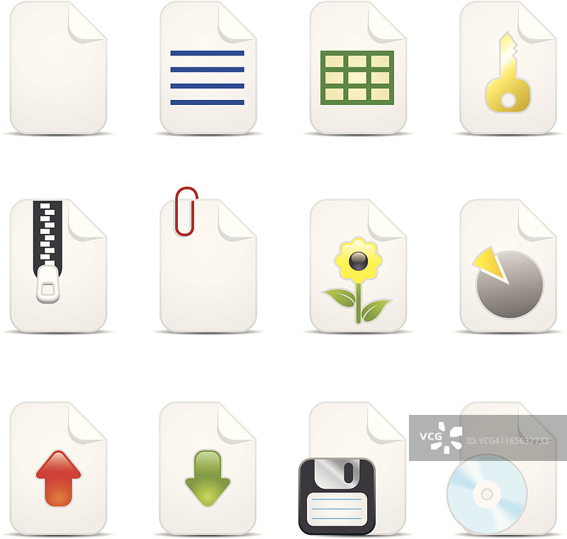 文件图标集图片素材