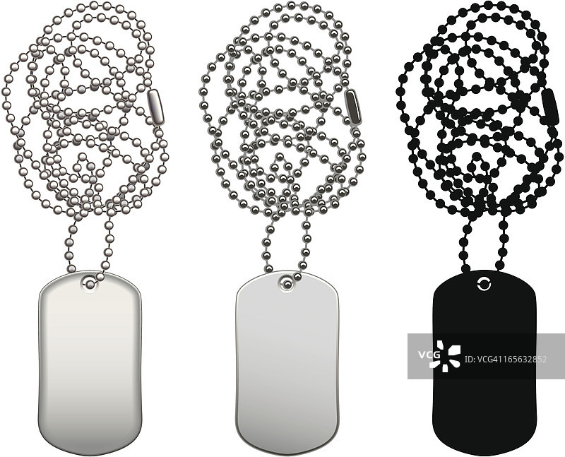 三个狗牌图片素材