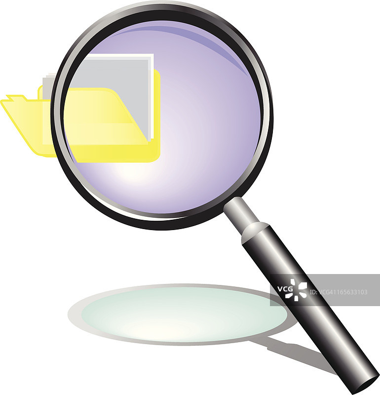 放大镜图片素材