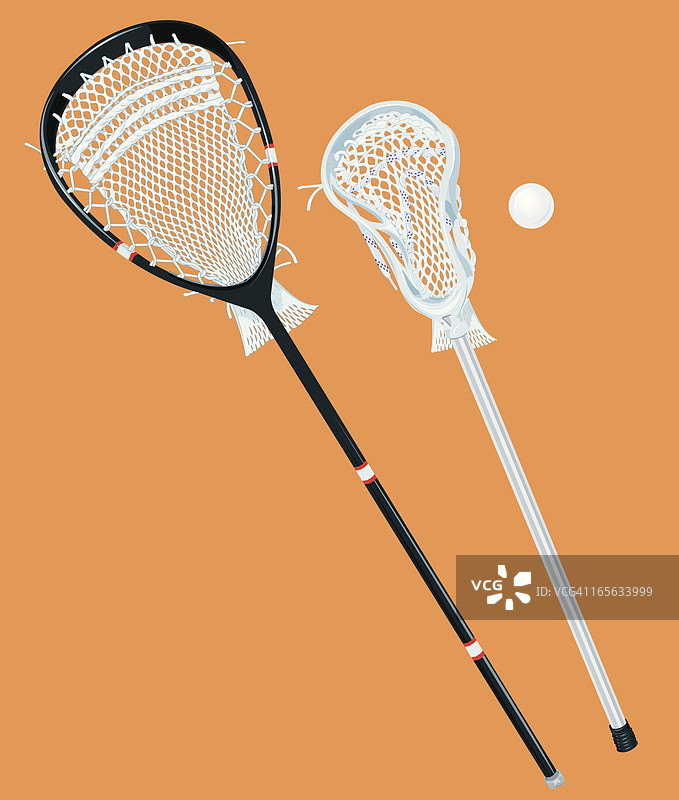 长曲棍球棍与球 - 男子运动图片素材