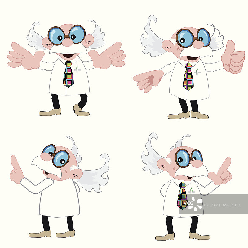 疯狂的教授的手图片素材