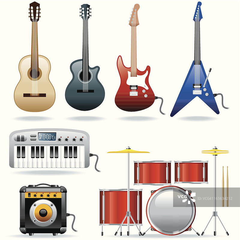 乐器图标集图片素材