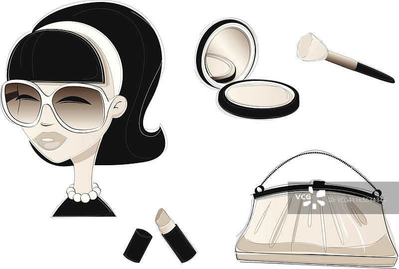 复古化妆品图片素材