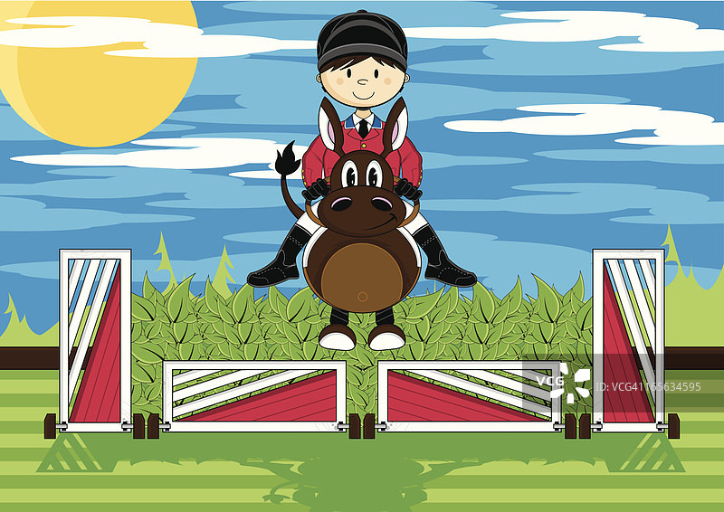 马术障碍赛跳跃图片素材