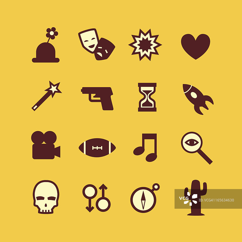 电影类型图标图片素材