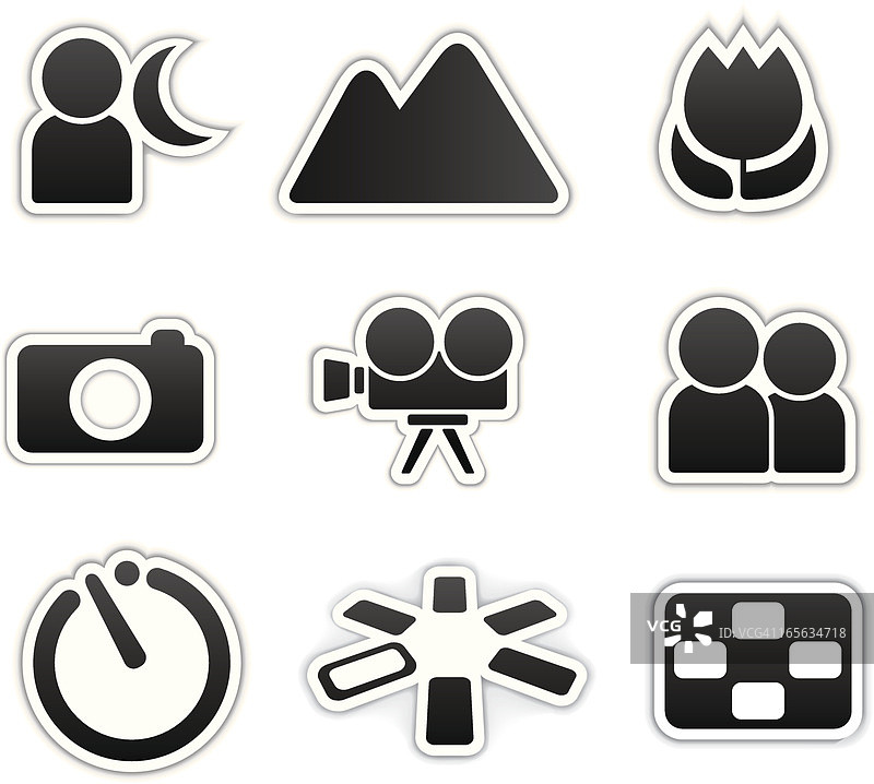 相机功能图标图片素材