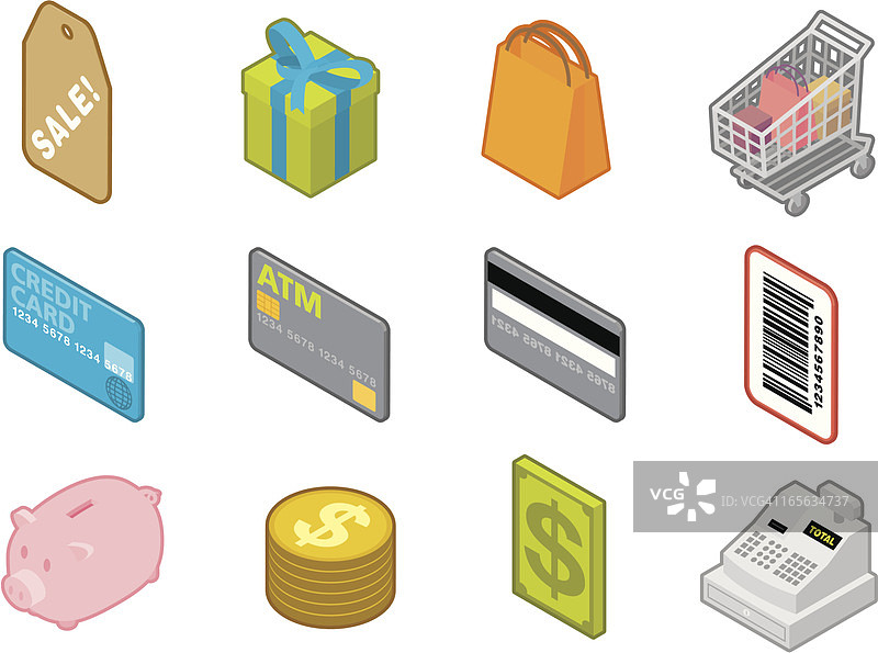 购物消费图标 | 2.5D系列图片素材