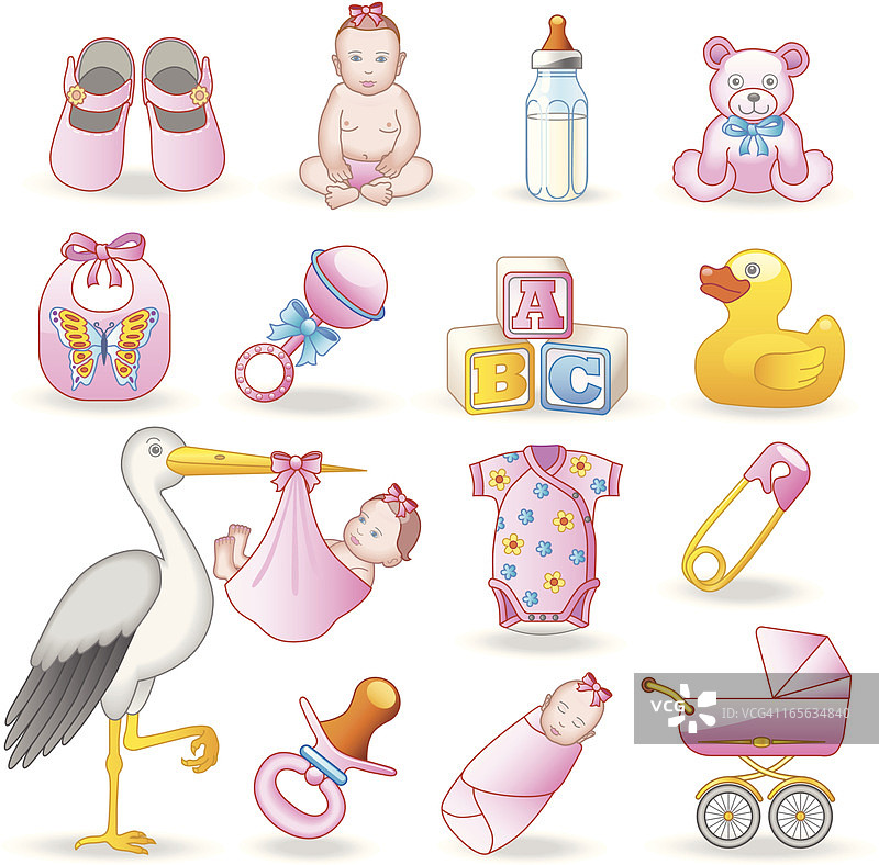 新生女婴图片素材