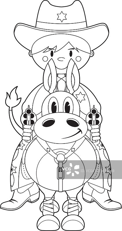 狂野西部牛仔图片素材