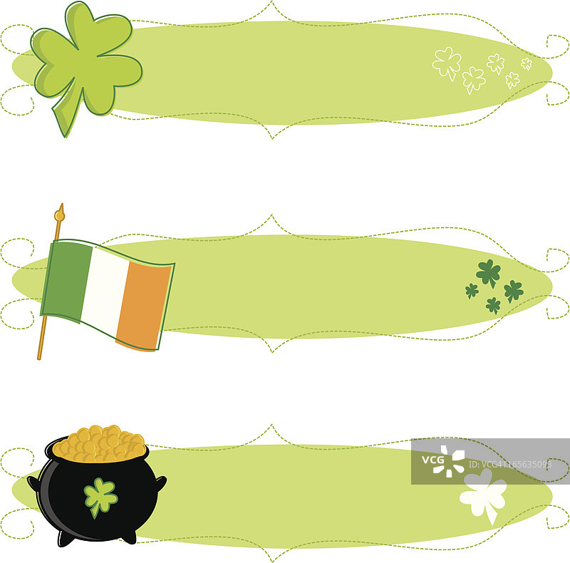 圣帕特里克节素描banner图片素材