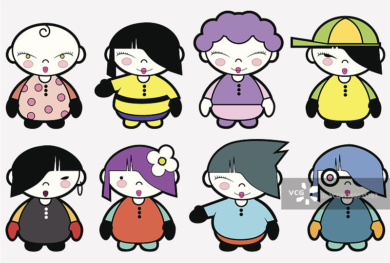 城市小女孩图片素材