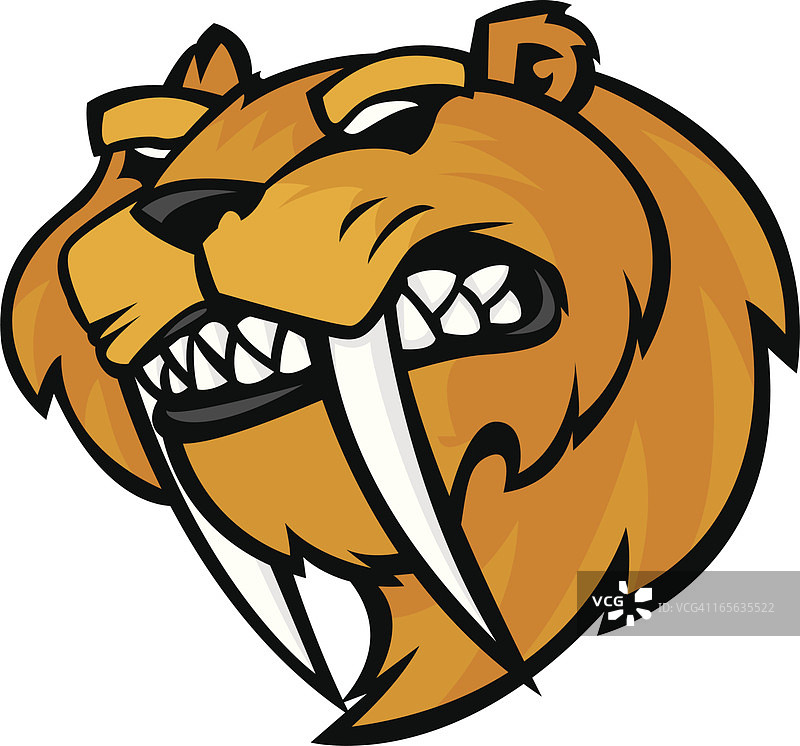 剑齿虎吉祥物图片素材