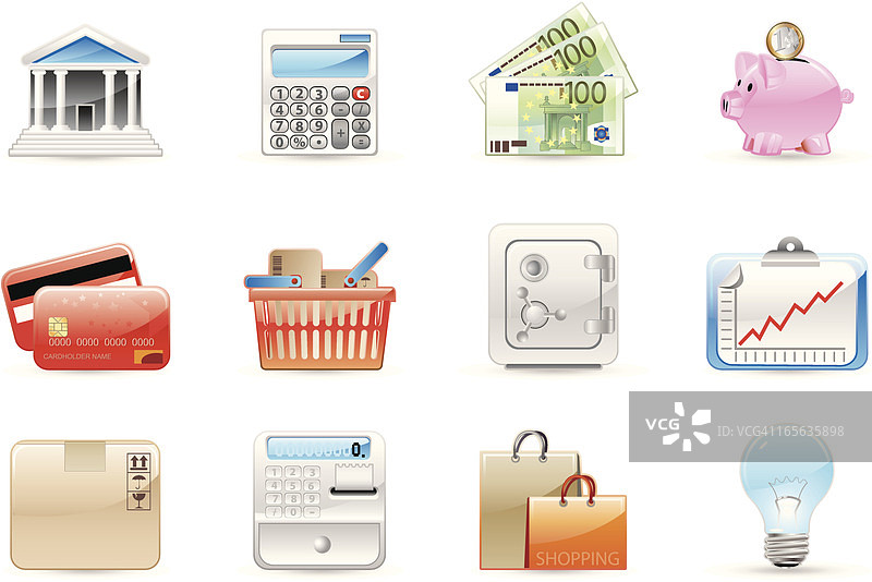 光泽图标图片素材