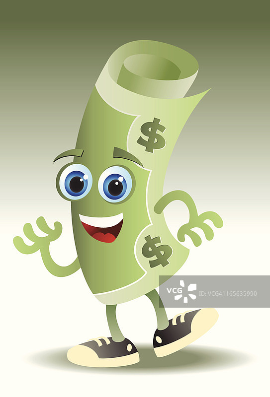 美元优惠券人物图片素材