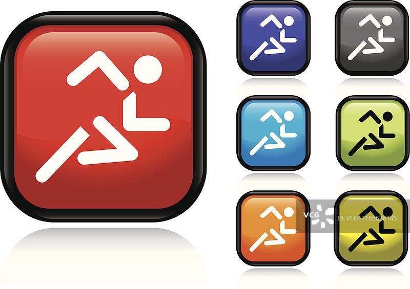 奔跑图标图片素材