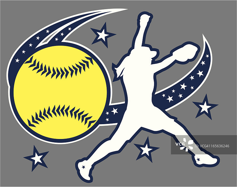 垒球设计图片素材