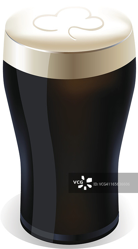 一杯健力士啤酒图片素材