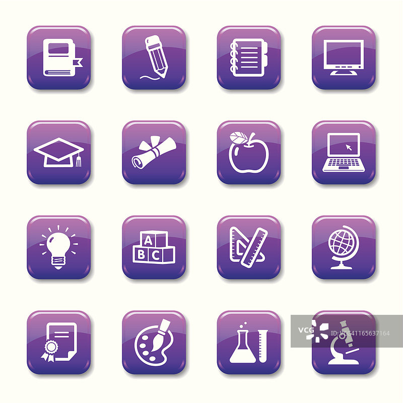教育图标集图片素材
