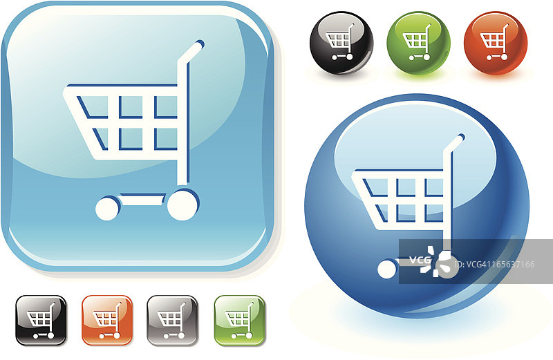 购物车图标合集图片素材