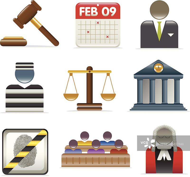 犯罪与法律图标图片素材