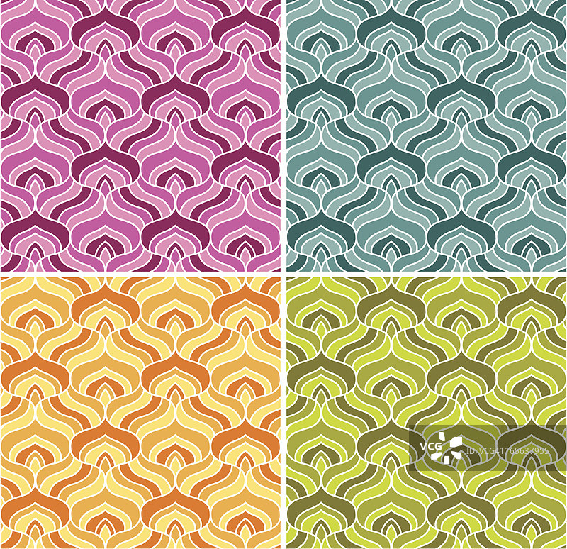 无缝复古壁纸图片素材