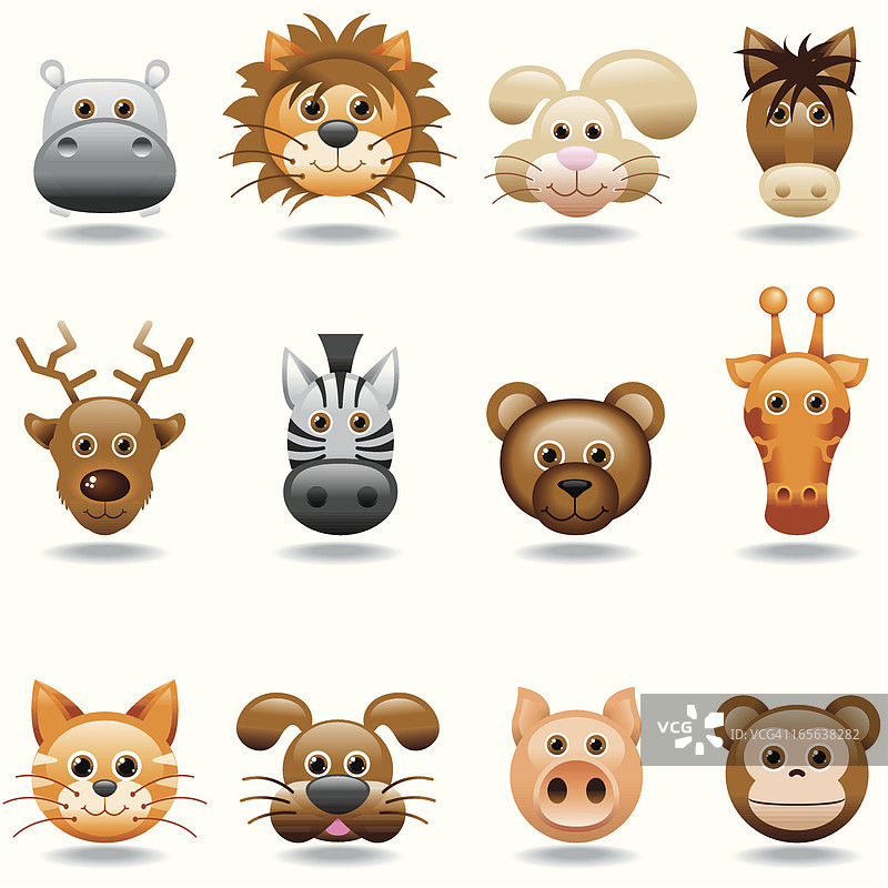 动物图标集图片素材